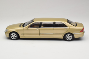 Mercedes S-Class W220 Pullman Gold Metallic Sun Star 1:18 4113 Metall - pilt 4/8