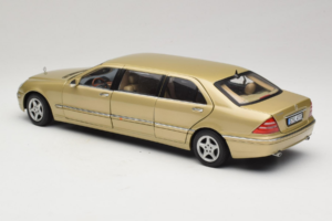 Mercedes S-Class W220 Pullman Gold Metallic Sun Star 1:18 4113 Metall - pilt 7/8