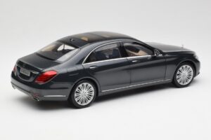 Mercedes S-Class W222 Sinine Antratsiit Metallic Norev 1:18 B66960157 Metall - pilt 3/8