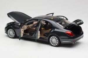 Mercedes S-Class W222 Sinine Antratsiit Metallic Norev 1:18 B66960157 Metall - pilt 5/8