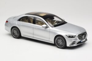 Mercedes S-Class W223 AMG Line Brilliant Silver Norev 1:18 183805 Metall - pilt 6/8