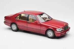 Mercedes S500 W140 Punane Metallic Norev 1:18 183579 Metall - pilt 6/8