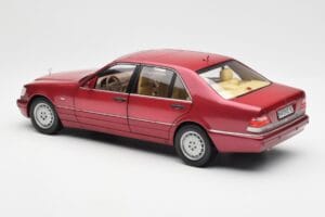 Mercedes S500 W140 Punane Metallic Norev 1:18 183579 Metall - pilt 7/8
