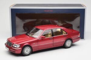 Mercedes S500 W140 Punane Metallic Norev 1:18 183579 Metall - pilt 8/8