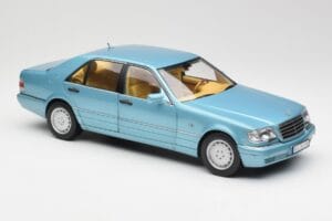 Mercedes S500 W140 Türkiis Metallic Norev 1:18 183561 Metall - pilt 6/8