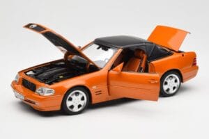 Mercedes SL 500 R129 Oranž Metallic Norev 1:18 183752 Metall - pilt 2/8