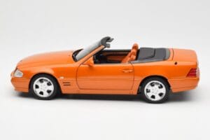Mercedes SL 500 R129 Oranž Metallic Norev 1:18 183752 Metall - pilt 4/8