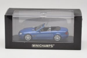 Mercedes SL R230 Tanzanite Sinine Minichamps 1:43 B66962250 Metall - pilt 4/4