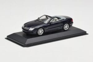Mercedes SL500 R129 Dark Blue Metallic Minichamps 1:43 SL001 Metall - pilt 2/4