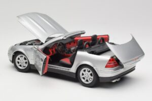 Mercedes SLK R170 Roadster Hõbe Maisto 1:18 31674 Metall - pilt 7/9