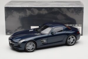 Mercedes SLS AMG C197 Blue Metallic Minichamps 1:18 100039021 Metall - pilt 8/8
