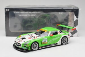 Mercedes AMG SLS C197 GT3 MS Racing #22 V. Sigacev / C. Stoll ADAC GT Masters 2011 Minichamps 1:18 151113102 Metall - pilt 6/6