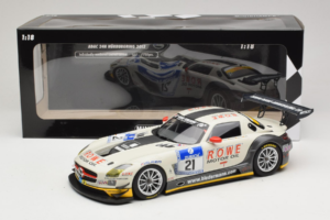 Mercedes SLS AMG GT3 #21 Rowe Racing M. Zehe / M. Hartung ADAC 24h Nurburgring 2012 Minichamps 1:18 151123121 Metall - pilt 6/6