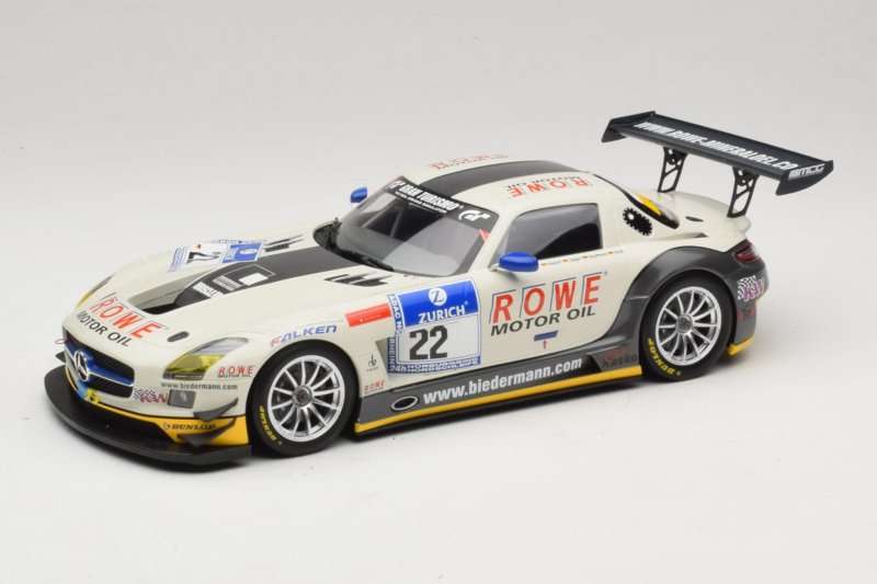 Mercedes SLS AMG GT3 #22 Rowe Racing R. Graf / M. Seyffarth ADAC 24h Nurburgring 2012 Minichamps 1:18 151123122 Metall