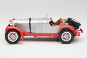 Mercedes SSK Hõbedane & Punane Bburago 1:18 3009-M2 Metall - pilt 3/6