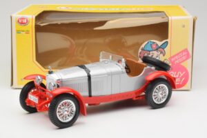 Mercedes SSK Hõbedane & Punane Bburago 1:18 3009-M2 Metall - pilt 6/6