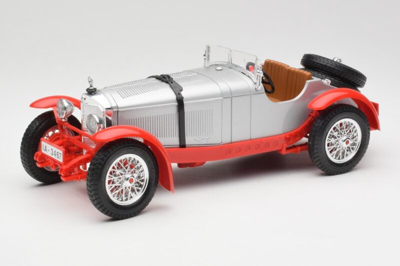 Mercedes SSK Hõbedane & Punane Bburago 1:18 3009-M2 Metall