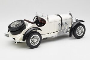 Mercedes SSKL Valge Bburago 1:18 3002 Metall - pilt 3/8
