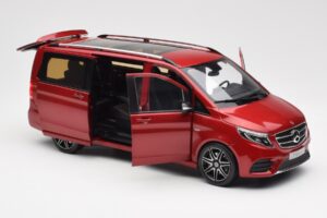 Mercedes V-Class W447 Designo Hyacinth Punane Metallik Norev 1:18 B66004166 Metall - pilt 4/7