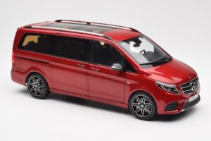 Mercedes V-Class W447 Designo Hyacinth Punane Metallik Norev 1:18 B66004166 Metall - pilt 5/7