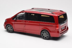 Mercedes V-Class W447 Designo Hyacinth Punane Metallik Norev 1:18 B66004166 Metall - pilt 6/7