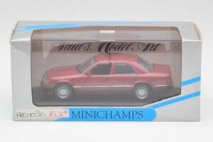 Mercedes 300D W124 Punane Minichamps 1:43 3209 Metall - pilt 4/4