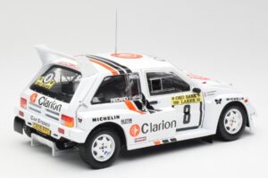 MG Metro 6R4 #8 P. Eklund / D. Whittock Rally Finland 1986 Sun Star 1:18 5536 Metall - pilt 3/8
