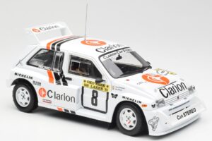 MG Metro 6R4 #8 P. Eklund / D. Whittock Rally Finland 1986 Sun Star 1:18 5536 Metall - pilt 6/8