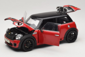 Mini Cooper John Cooper Works R56 Punane & Must Kyosho 1:18 80430419909 Metall - pilt 2/8