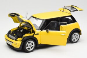 Mini Cooper One R50 Aerodünaamiline Pakett Kollane Kyosho 1:18 80430148553 Metall - pilt 2/8