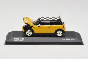 MINI One R50 Kollane Minichamps 1:43 431138104 Metall - pilt 2/5