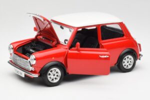 Mini Cooper Punane Bburago 1:18 3379 Metall - pilt 2/8