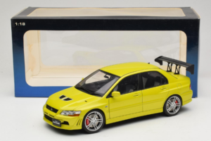 Mitsubishi Lancer Evo VII Mustard Yellow AUTOart 1:18 77166 Metall - pilt 8/8