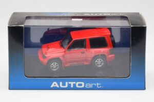 Mitsubishi Pajero Evo Punane AUTOart 1:43 57203 Metall - pilt 4/4