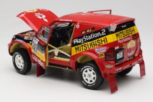 Mitsubishi Pajero Rallye Raid #205 Paris-Dakar Rally 2001 Solido 1:18 9022 Metall - pilt 5/8