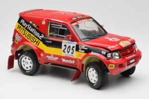 Mitsubishi Pajero Rallye Raid #205 Paris-Dakar Rally 2001 Solido 1:18 9022 Metall - pilt 6/8