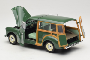 Morris Minor 1000 Traveller Roheline Minichamps 1:18 150137011 Metall - pilt 5/8