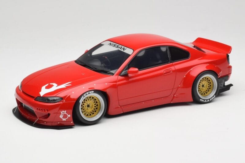 Nissan Silvia S15 Rocket Bunny Burning Red Otto 1:18 OT1115 Vaik