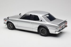 Nissan Skyline C10 2000 GT-R Hõbedane Otto 1:12 G094 Vaik - pilt 5/6