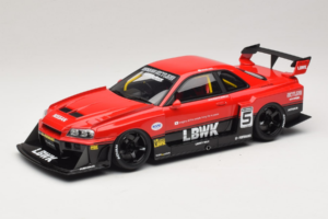 Nissan Skyline ER34 LB Super Silhouette Active Red GT Spirit 1:18 GT570 Vaik