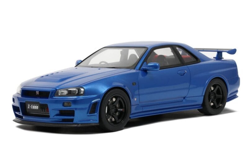 Nissan Skyline GT-R R34 NISMO Z-Tune Bayside Blue Otto 1:12 G082 Vaik