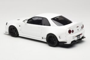Nissan Skyline GT-R BNR34 by KRC Pearl White Otto 1:18 OT1135 Vaik - pilt 5/6