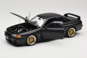 Nissan Skyline GT-R R32 V-Spec II Tuned Version Matt Black AUTOart 1:18 77418 Metall - pilt 2/8