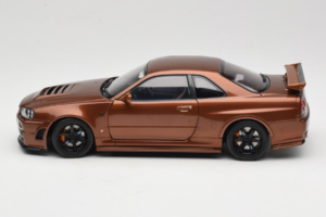 Nissan Skyline GT-R R34 Customized Metallic Bronze MotorHelix 1:18 M83414 Metall - pilt 4/8