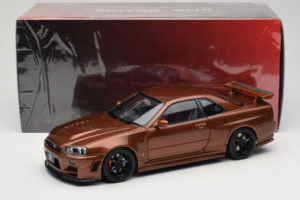 Nissan Skyline GT-R R34 Customized Metallic Bronze MotorHelix 1:18 M83414 Metall - pilt 8/8