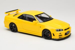 Nissan Skyline GT-R R34 Customized Version Kollane MotorHelix 1:18 M83412 Metall - pilt 6/8