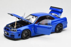 Nissan Skyline GT-R R34 NISMO Z-Tune Bayside Sinine AUTOart 1:18 77354 Komposiit - pilt 2/8