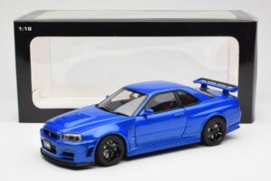 Nissan Skyline GT-R R34 NISMO Z-Tune Bayside Sinine AUTOart 1:18 77354 Komposiit - pilt 8/8
