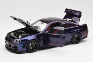 Nissan Skyline GT-R R34 NISMO Z-Tune Midnight Lilla III AUTOart 1:18 77464 Komposiit - pilt 2/8