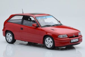 Opel Astra F GSi Punane Norev 1:18 183672 Metall - pilt 4/6